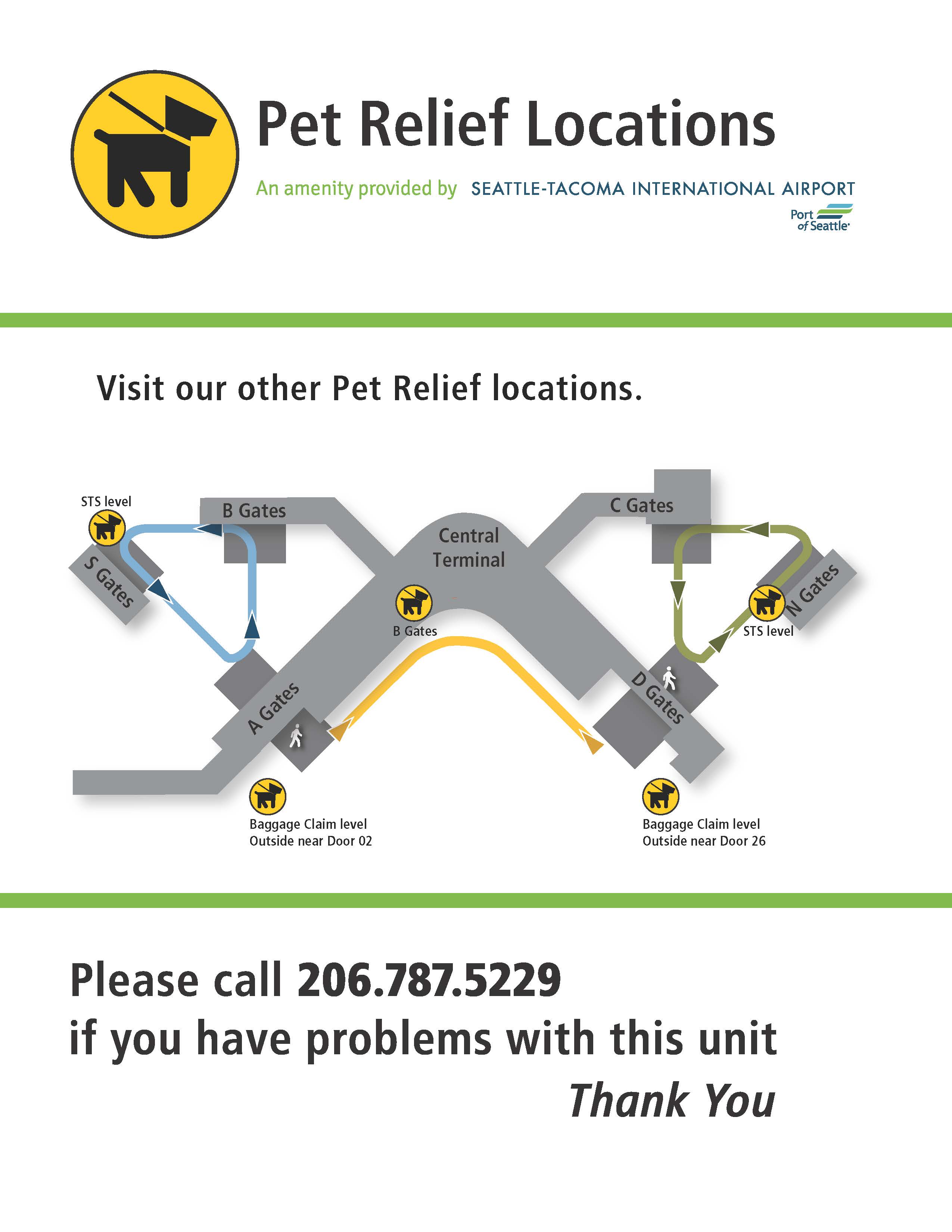 Service and Support Animals (Service Dog Area) Port of Seattle